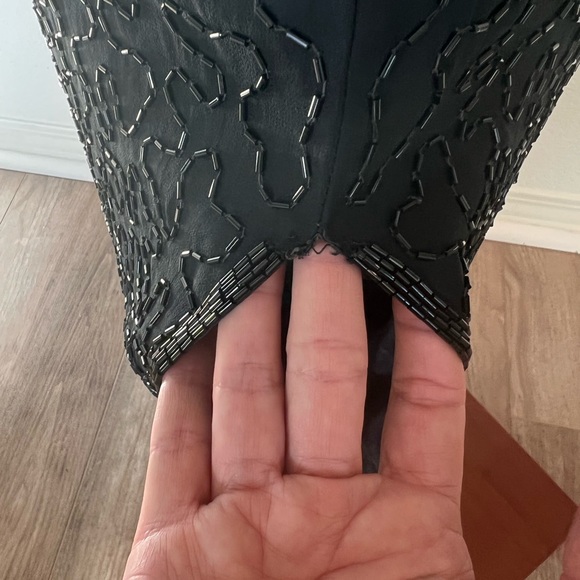 Right Choice vintage silk beaded medium gown so stunning!! - Picture 16 of 17